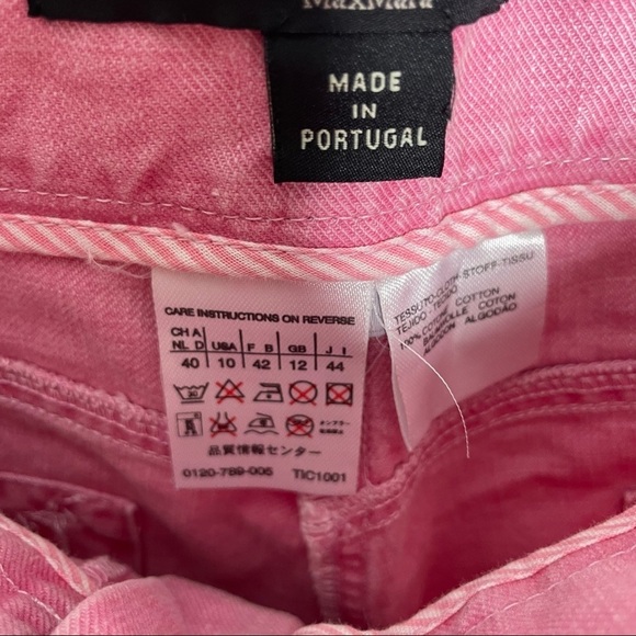 Weekend Max Mara Pink Cotton Pant - Picture 8 of 9